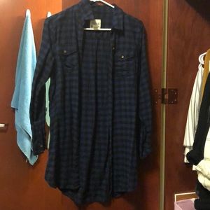 Black and blue flannel